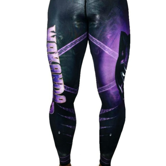Black Panther Leggings UNISEX Size - Picture 5 of 6